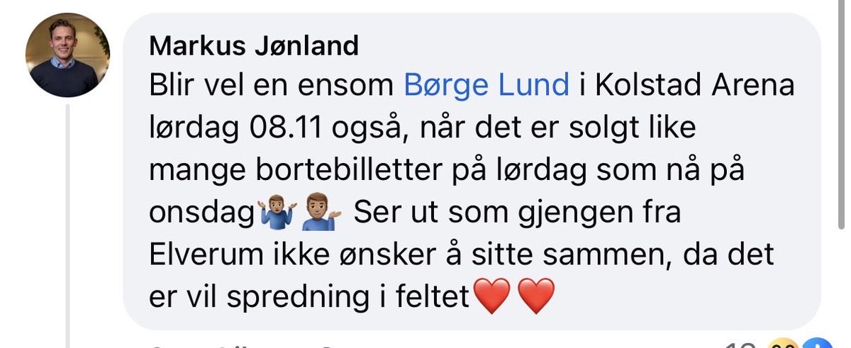 Nydelig med litt meldinger før toppkamp!

For kontekst: bilde 2 er salgsansvarlig i Kolstad.

Måtte tribunene begge steder fylles opp og oss nøytrale få en spennende og jevn kamp!