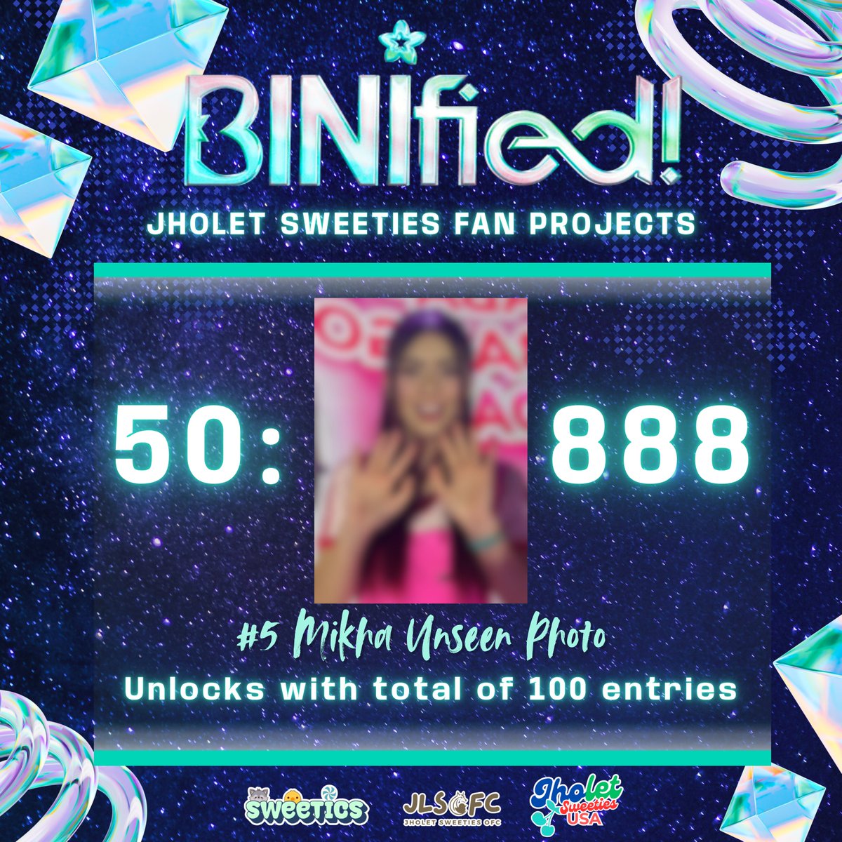 jholet_sweeties's tweet photo. Our next unseen photo is ready to be unlocked! ✨

Ready for Mikha's face card? Join the fun and tag your fave Bloom to unlock this unseen Mikha photo ❤️

Donate ₱50 = 1 entry

100 entries = Unlock the unseen Mikha photo 👀

#JholetSweetiesOFC #JholetSweetiesUSA #SweeTICs #BINI_Jholet
#Jholetified #JholetSweetiesRaffleDrive 
@jholet_sweeties @JLSweetiesUSA