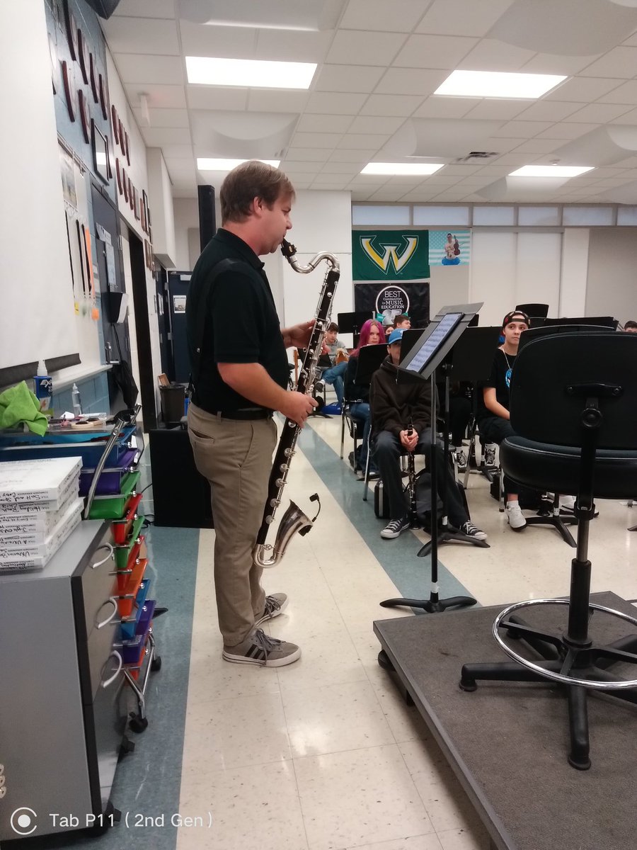 Thank you to Dan Healton from Sweetwater Music for coming to Frost to perform for our bands!! <a href="/SweetwaterSound/">Sweetwater</a> #lpspride