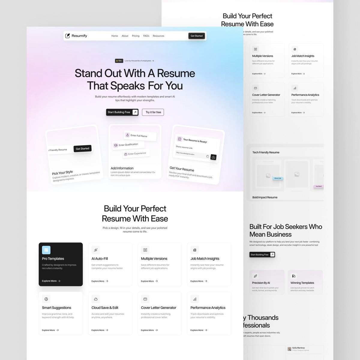Humaira_UIUX's tweet image. AI SaaS Landing Page ⚡
.
.
.
#uiuxdesign #uxuidesigner #productdesign #uxdesign #uidesign #webdesign #appdesign #dribbble #figmadesign #digitalproductdesign #uxinspiration #userinterfacedesign #behancedesign #creativedesigner #designdaily