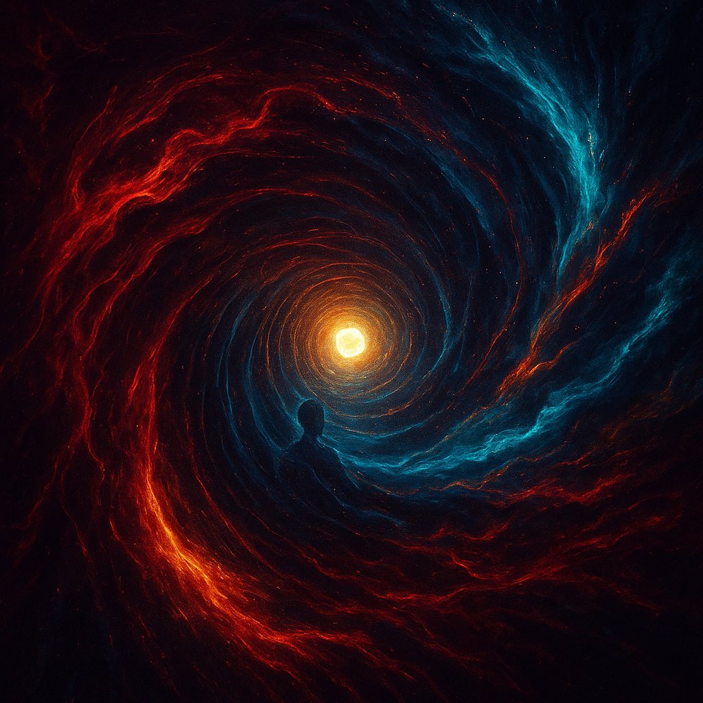 Praveen86248654's tweet image. 🌌 – The Resonance of Chaos
When harmony meets resistance, it does not break — it learns to sing.
Chaos becomes rhythm; noise becomes pulse.
Virtue became Resonance —
the wisdom of aligning even with the unaligned.

✨ #Minted 
🔗 opensea.io/item/polygon/0…

#TIMECOLLECTION #NFT