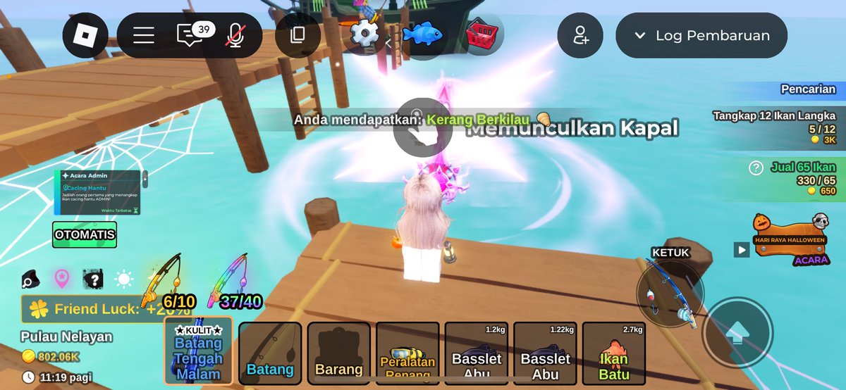 sweatheer's tweet photo. damn akhirnya aku menjemput skin rod heartfelt blade cintaku sayangku manisku berkat bantuan kakak enih @nekkoside 5 menit aja gada bejir tiba tiba sekejap mata dah menjemput kesayangan aja tcihuy🤪 https://t.co/wRpqtuMw4H