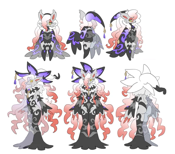 最近描いたポケ獣人