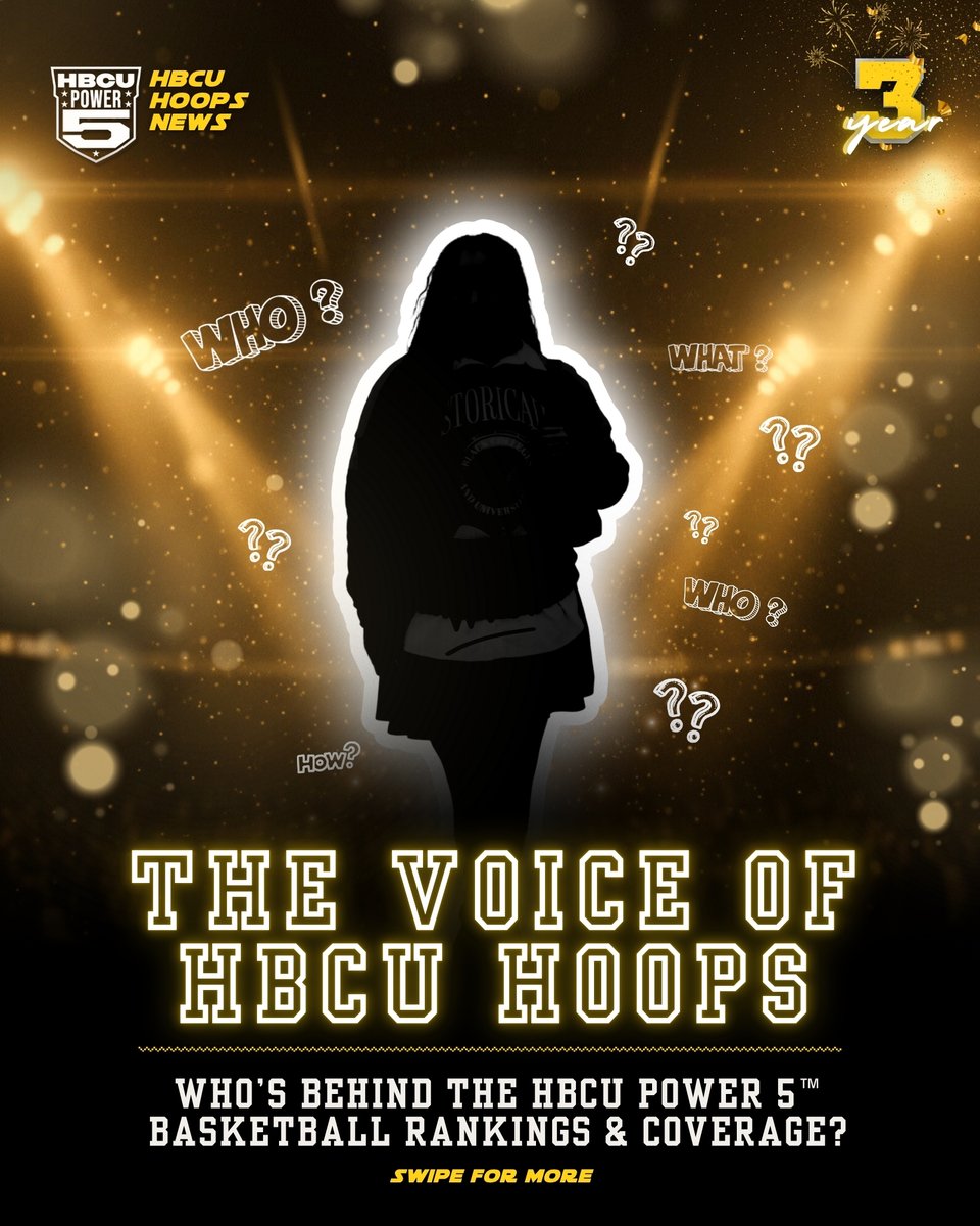 HbcuPass's tweet image. You’ve seen the rankings… but do you know the voice behind them?

🎙️ THE VOICE OF HBCU HOOPS

Who’s behind the HBCU Power 5™ basketball rankings &amp;amp; coverage?

#HBCUPower5 #Year3 #TheMovement #HBCUHoops