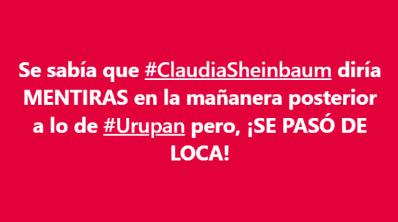 redbetolealmx's tweet photo. @Claudiashein @Claudiashein no es seria, se la pasó linchando a la oposición y grillando en lugar de atender el asunto como se debe, nos quedamos esperando soluciones reales, NO EVASIVAS, ¡Si no le sabes, o no puedes RENUNCIA! #RevocacionDelMandatoYa https://t.co/ts8gyfYCIG