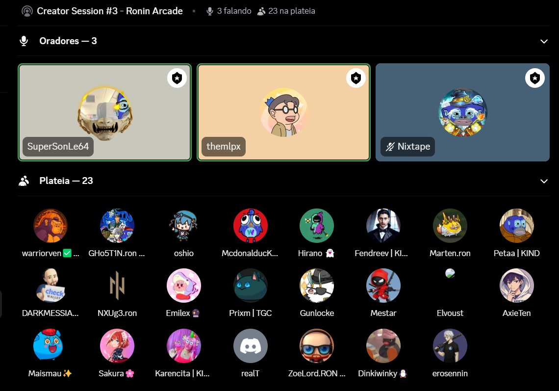 some news about Ronin Arcade 👀

<a href="/Ronin_Network/">Ronin</a>