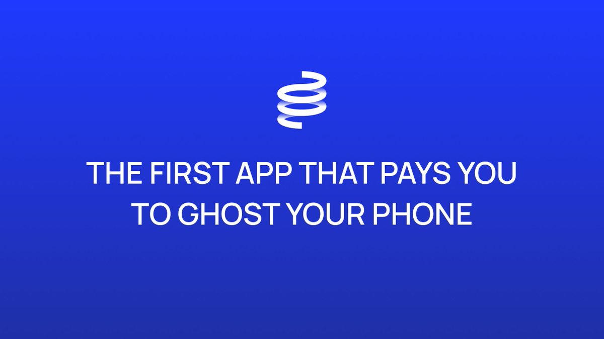 conduct_xyz's tweet photo. Conduct is the first app that pays you to ghost your phone. https://t.co/IQ0SZvw38Y