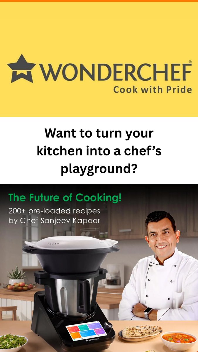 unboxstartup's tweet image. The Indian Kitchen Startup Built by Sanjeev Kapoor  

Youtube: youtube.com/shorts/v5iF1uY… 

#ChefMagic #StartupNews #HomeAppliances #CookwareIndia 

Join us: 
Whatsapp: whatsapp.com/channel/0029Va…