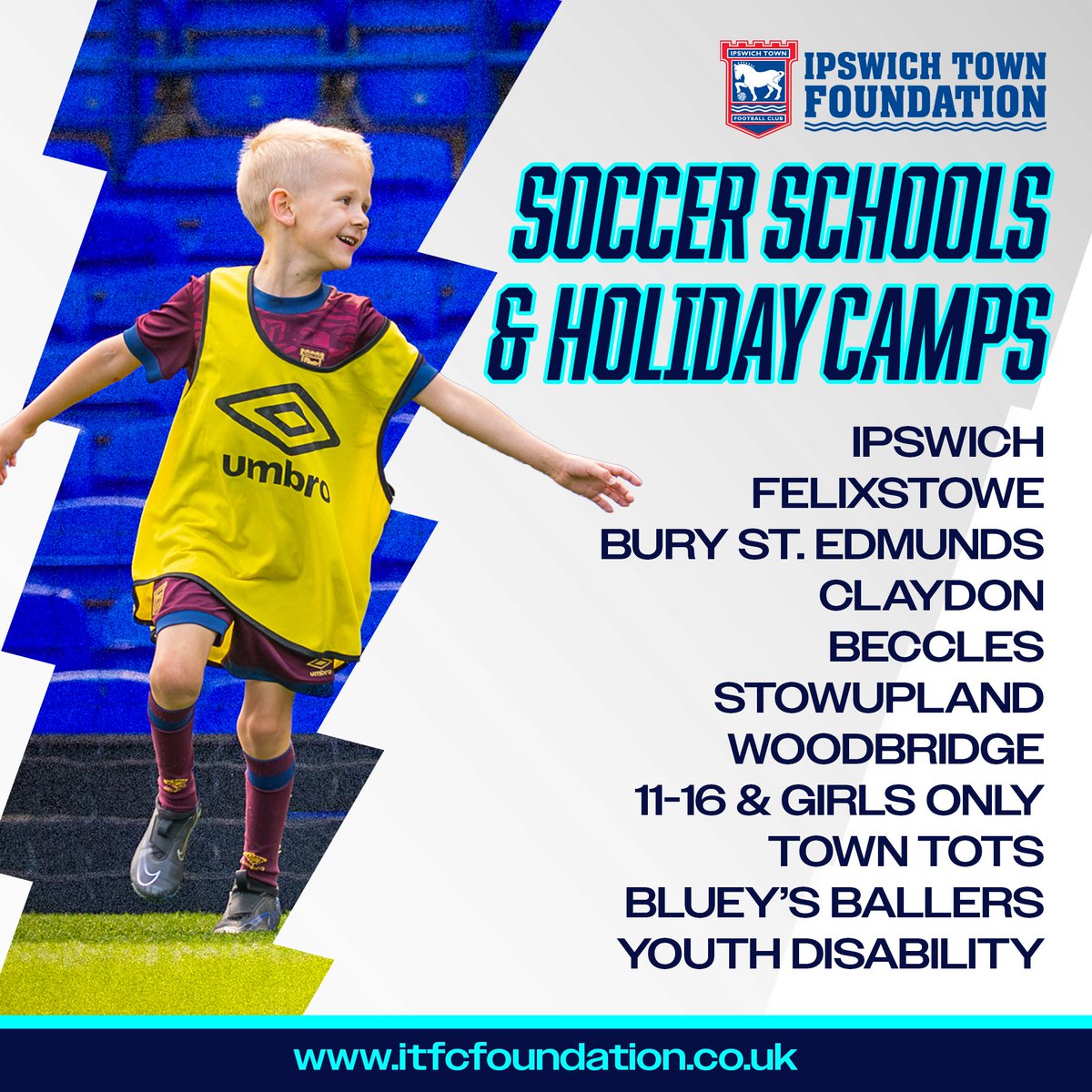 ITFCFoundation's tweet image. ❄️ Our Soccer Schools &amp;amp; Holiday Camps are back this Christmas!

With plenty on offer for young people of all ages and abilities, follow the link below to view our full schedule and book now. ⤵️

itfcfoundation.co.uk/xmas-2025-socc…