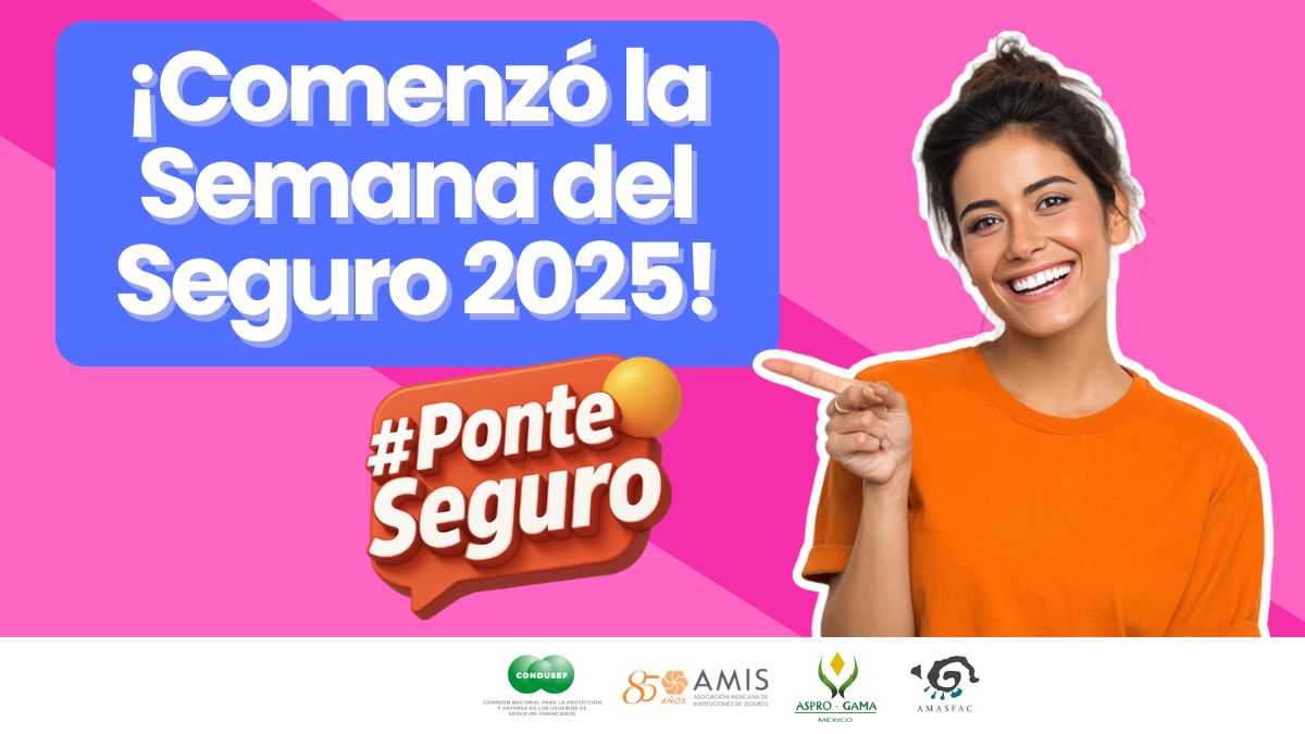 ¡Comenzó la Semana del Seguro 2025! Conoce más en ponteseguro.com.mx 
#SemanaDelSeguroMx #SeguroChallenge #AseguraLoQueAmas #PonteSeguro