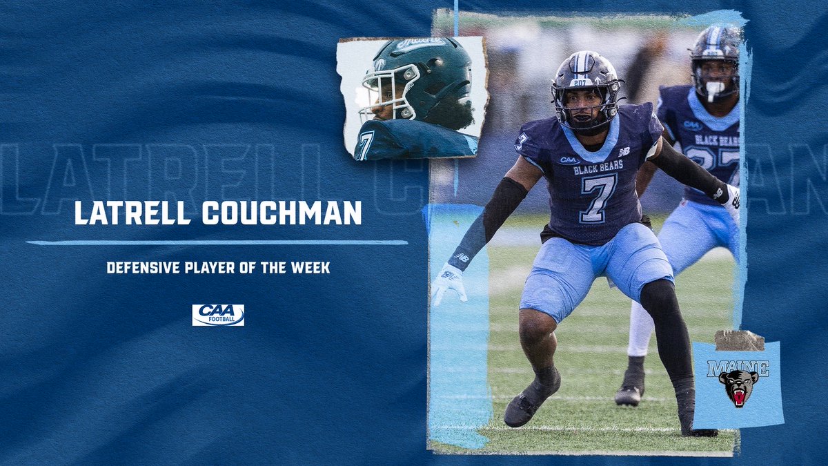 A career day for Latrell leads to him being named the CAA Defensive Player of the Week 💯

📝: tinyurl.com/245w7fuq

#BlackBearNation | ⬆️