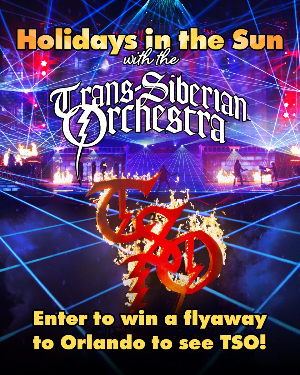 1063thecore's tweet photo. Meet &amp; Greet with Trans Siberian Orchestra 🤝
2 Tickets to their December 13th Show 🎼
Flights to &amp; from Orlando 🌴
2 Night Luxury Hotel Stay 🏨
You could be our lucky winner 😆
Photo Credit to TSO 📸 https://t.co/6TA4TM9zT0