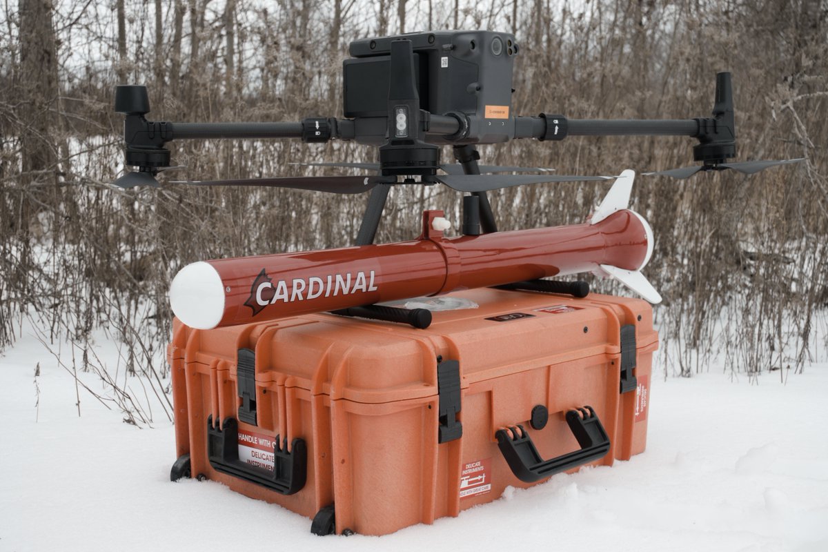 Meet the CARDINAL — GEM’s ultra-light #UAV #magnetometer.
Weighing just 1.5 kg, it delivers 0.0001 nT precision for archaeology, infrastructure, and environmental surveys.
Lightweight. Accurate. Powerful.
👉 gemsys.ca/the-cardinal-m… 
#UAVSurvey #Geophysics #Innovation