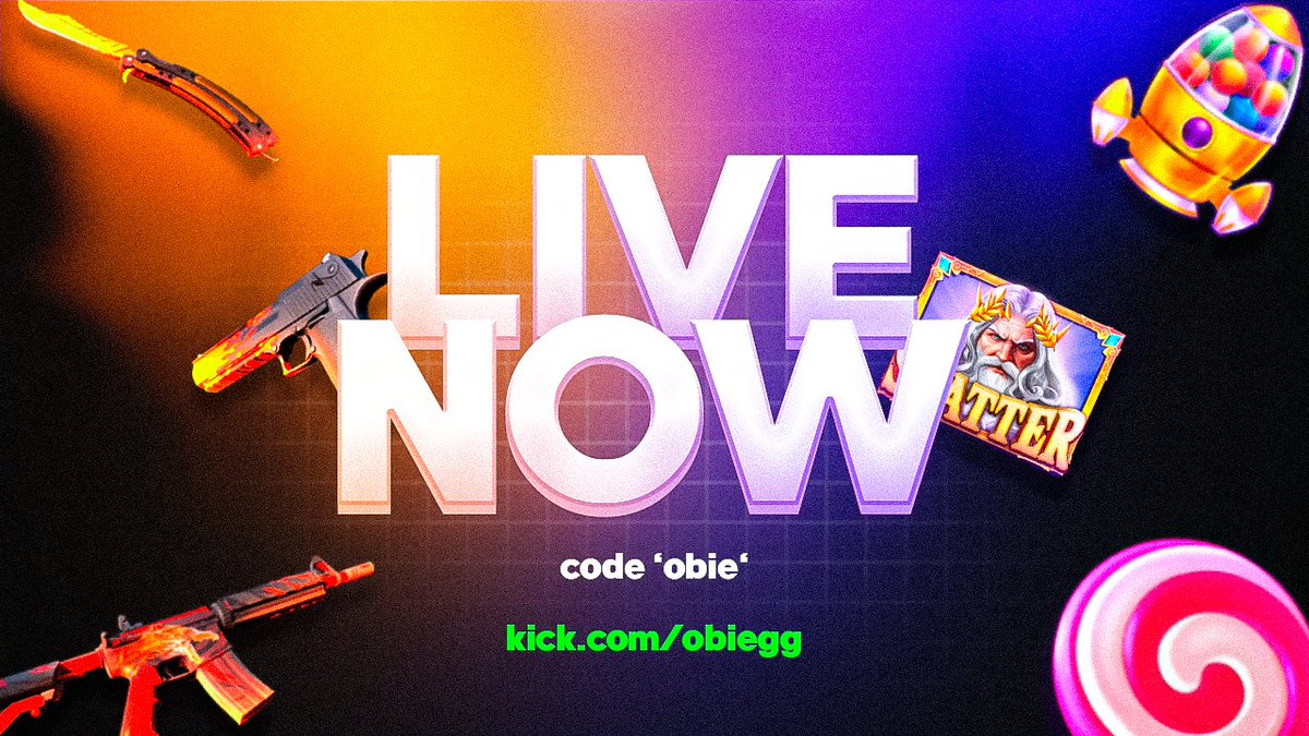 obierewards's tweet image. 🔴 LIVE RIGHT NOW! 🔴

➡️ kick.com/obiegg

💰 $100 GUESS THE BALANCE GIVEAWAY!
💰 $25 GIVEAWAYS AT RANDOM TIMES
(must be active in chat)

✅ $5000 BONUS HUNT @shufflecom 
✅ $2500 CASE BATTLES @raindotgg 
(100% raw balance)

#codeobie #obierewards #obielegit #shuffle