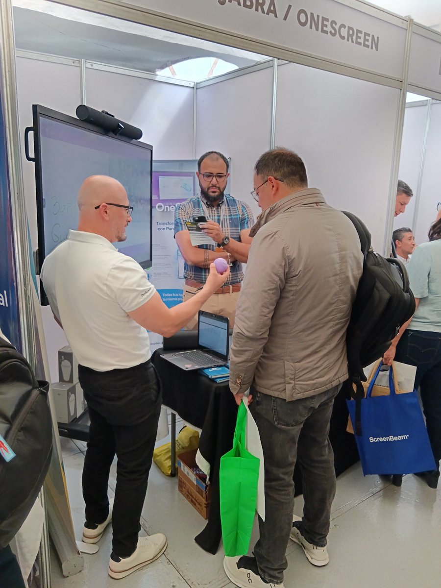 LatintelMX's tweet image. @LatintelMX  en el evento Anuies Tic 2025, con @We_are_Jabra y @OneScreen_LATAM. Reforzando nuestro compromiso de difundir siempre las mejores soluciones en México!

#Jabra #OneScreen #videoconferencia #eventos #Videollamada #PantallaInteractiva #PizarraInteractiva