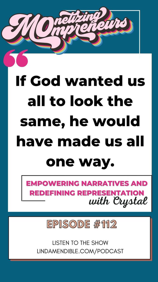 LindaMendible's tweet image. Crystal encourages Christian entrepreneurs to align their hearts with God, accept individual journeys, and avoid distractions.

Read more 👉 lttr.ai/Aj61F

#momboss #MonetizingMompreneurs #Representation
