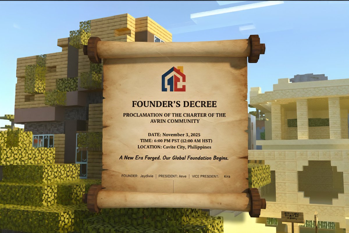 AvrinCommunity's tweet image. At dusk in Cavite City (6:00 PM PST), marks the monumental Promulgation of the Charter of the Avrin Community! A new era of global governance and strategic growth.

The Charter is accessible through this link:
drive.google.com/drive/folders/…