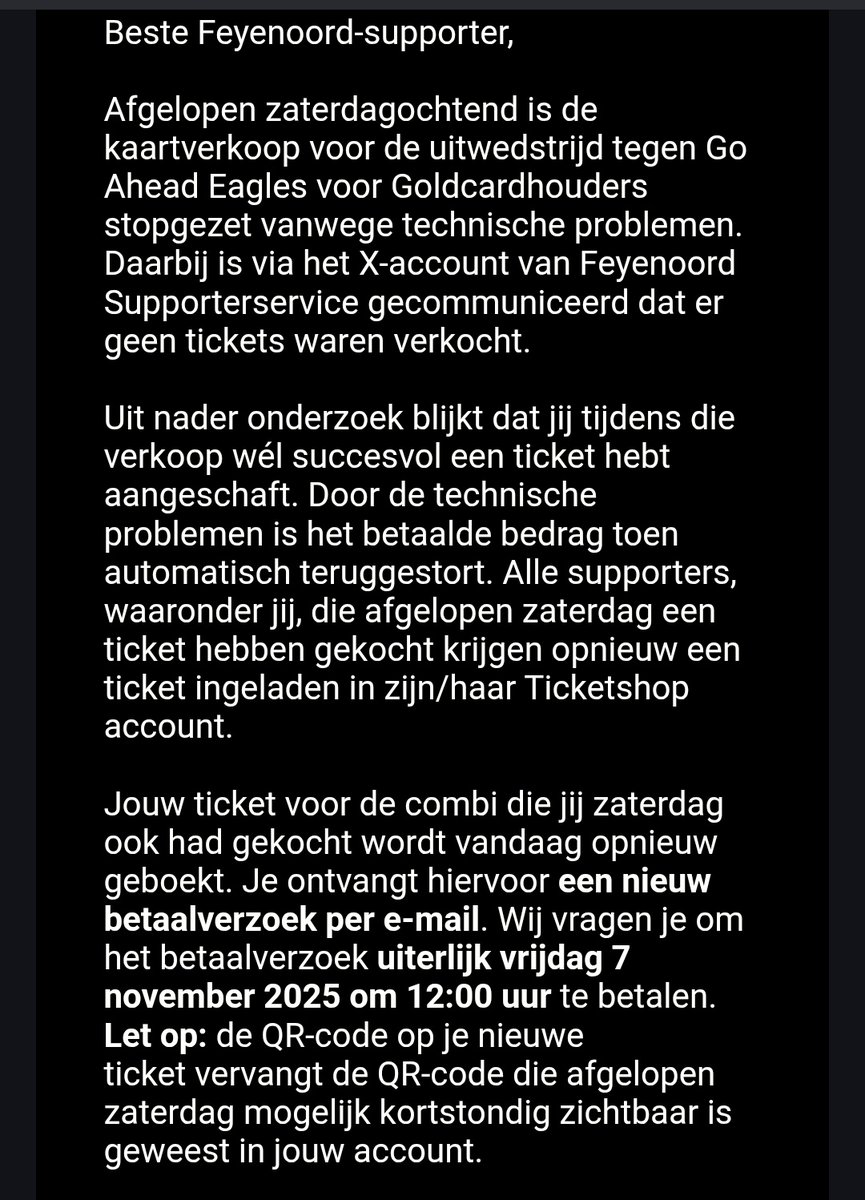 Voor alle goldcardhouders!!