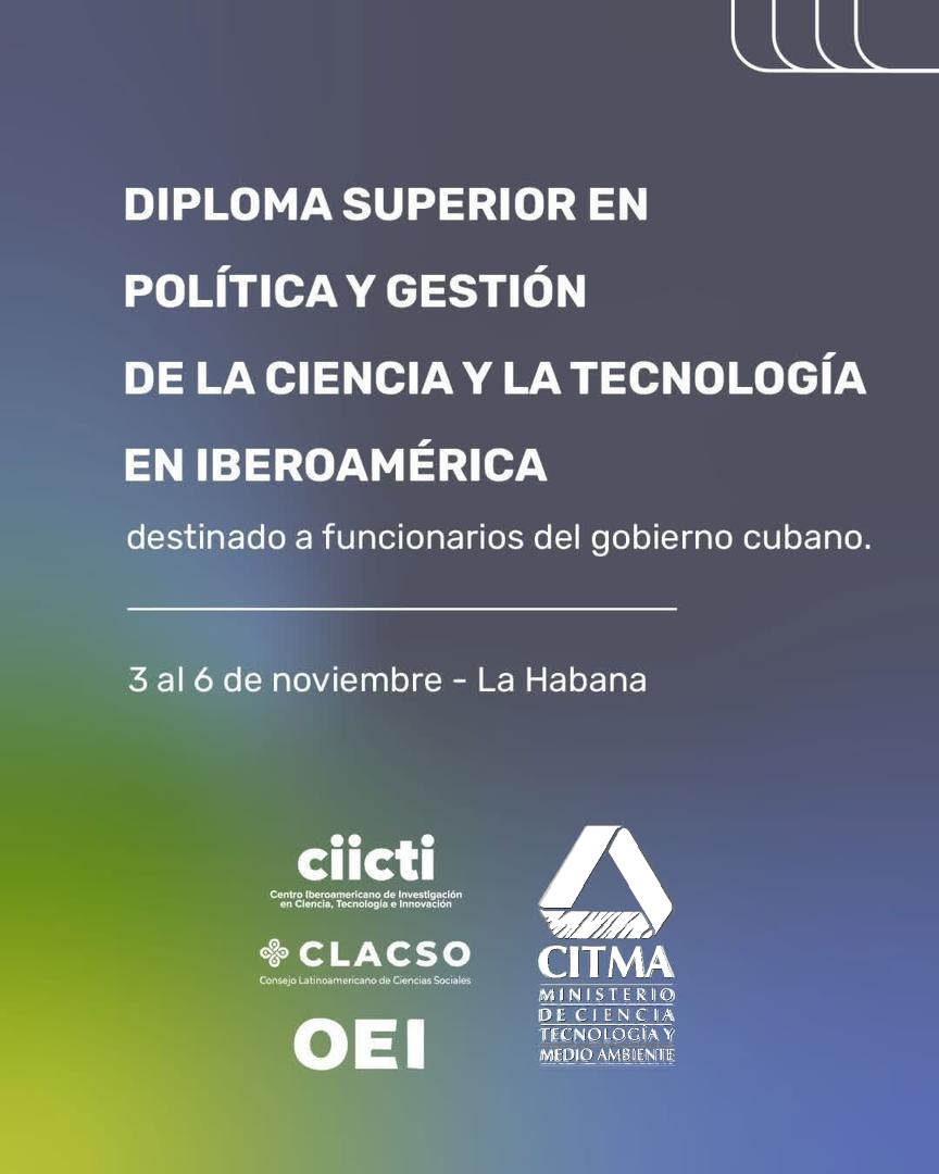 MariaLuisa2023's tweet image. Inauguran Andrés Delich
Secretario Gral adjunto @EspacioOEI, @AndreaArmasRodr y otras personalidades el Diploma Superior en política y gestión de la #ciencia y la tecnología, certificado por CLACSO. 
Excelente oportunidad para fortalecer las competencias🇨🇺 en #CTI. @ArmandoRguezB