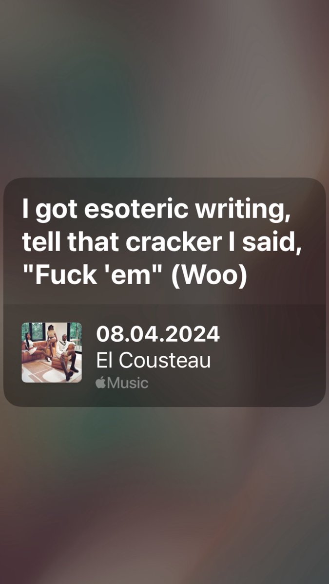 present day’s most important philosopher, El Cousteau
music.apple.com/id/album/08-04…