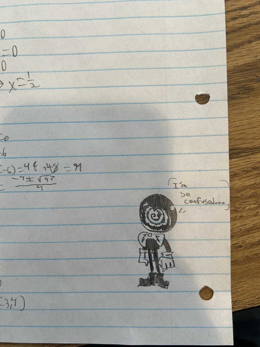 Taking a math test