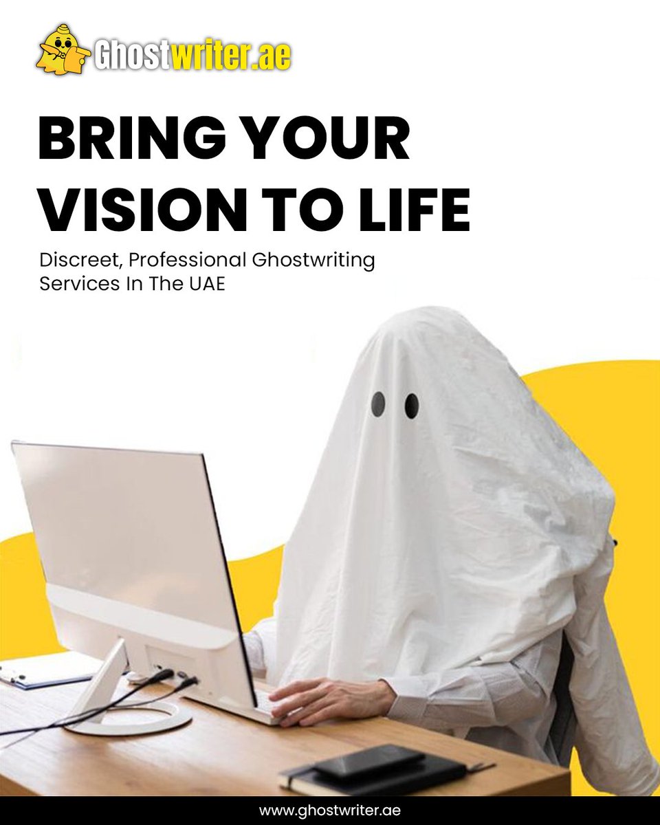GhostWriter_AE's tweet image. Got A Vision You Need Published? ✍️ Bring Your Vision To Life! Ghostwriter AE Offers Discreet, Professional Ghostwriting Services In The UAE.

Visit Now: ghostwriter.ae

#GhostwriterAE #ProfessionalGhostwriting #UAEWriters #BookPublishingUAE #FYP #Trending #Viral