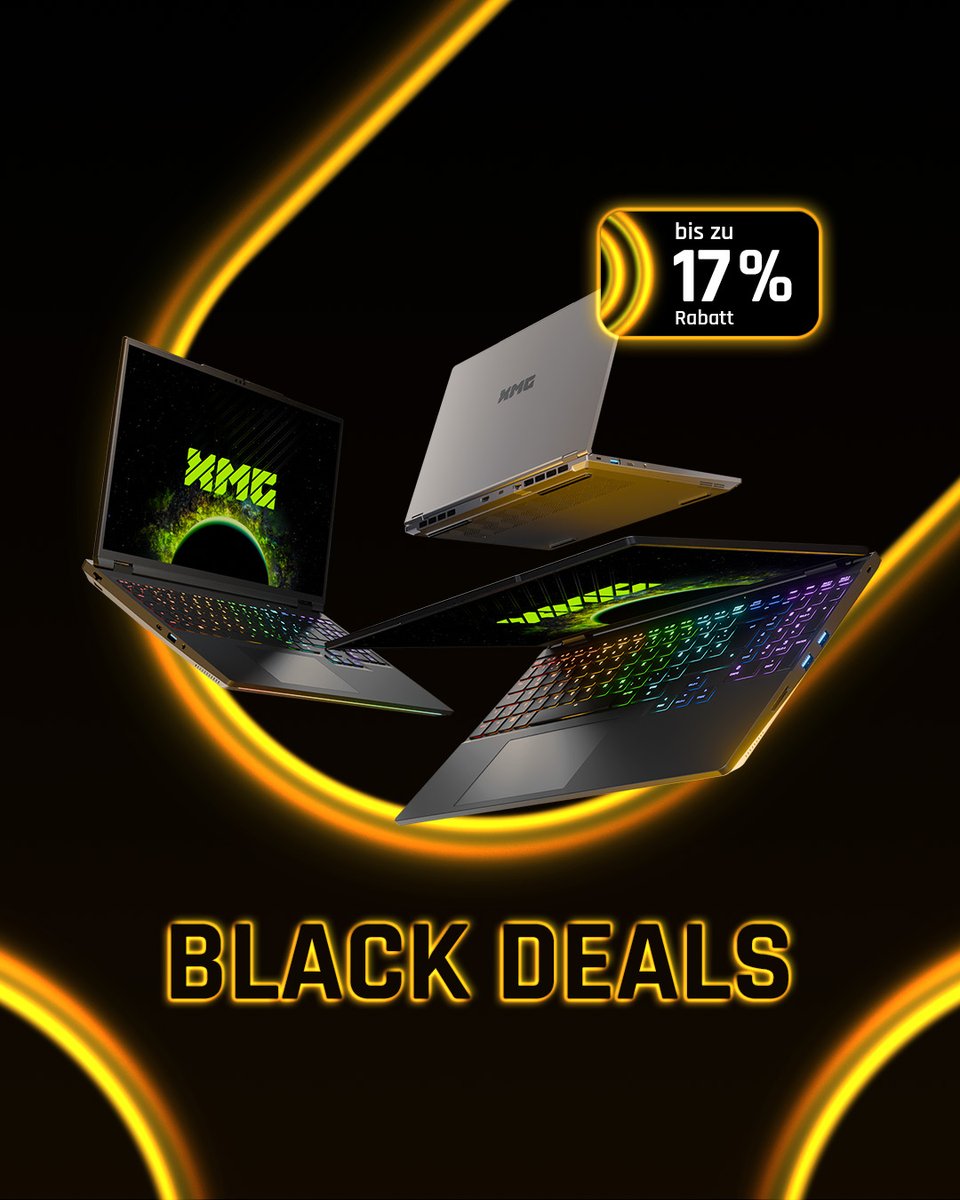 Laptops mit bis zu 17 % Rabatt in unserem Partnershop bestware – egal ob Gaming, Content Creation oder Office. Mit dabei in diesem Jahr sind schnell lieferbare Prebuilds und frei konfigurierbare Modelle mit Samsung SSD.

➡️ go.xmg.gg/black-deals-20…