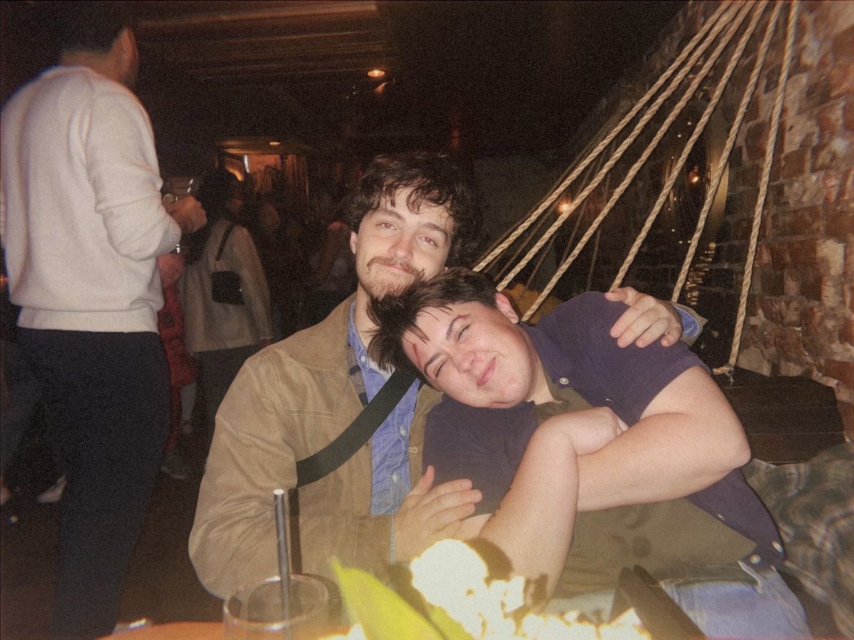 HeinzDoofStan's tweet photo. “I swear.”
“Okay.”

Happy Halloween from Ellie &amp; Joel!  (but this time everything’s fine and they split a vodka cran and walk off into the sunset <3) #TheLastofUs https://t.co/d0J5dOE5W8