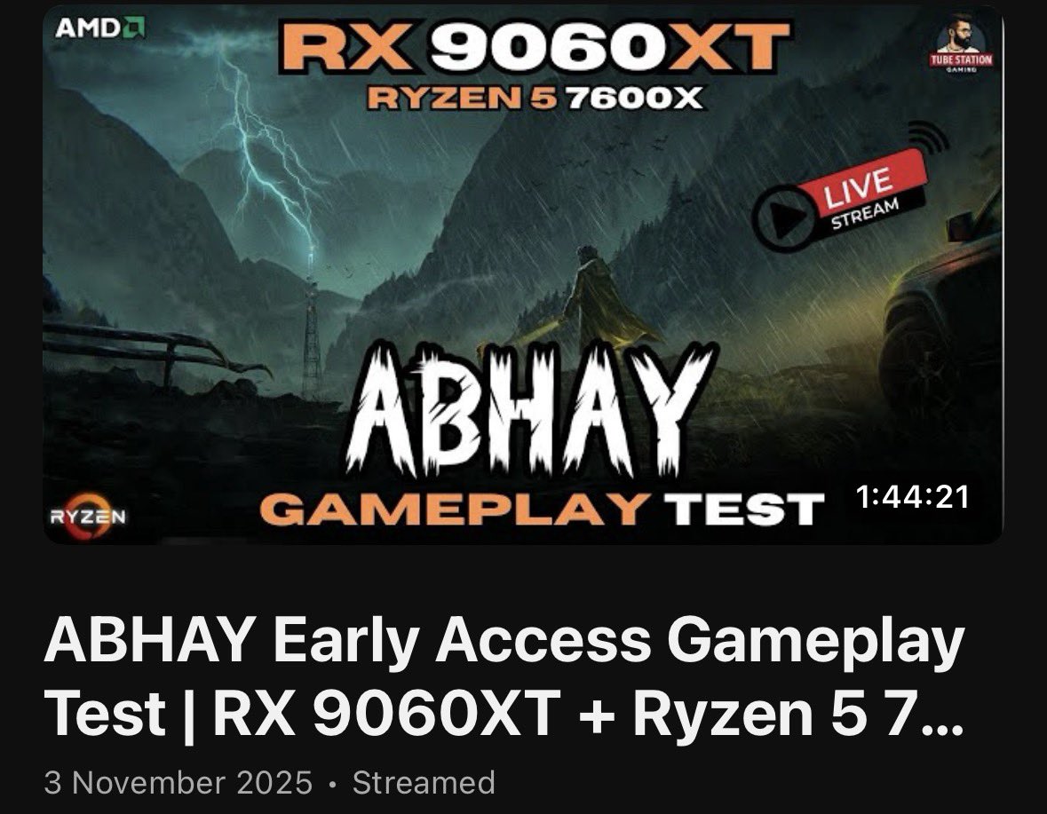 TubeStationGame's tweet image. Played ABHAY! Today &amp;amp; literally it was a good play through overall .The full horror vibe gave me goosebumps! the devs were watching my stream and they figured out what all to fix ! So my best wishes with them @kquestcreations @AdhirajPatil3 

Watch :youtube.com/live/Cb0ifiIEn…