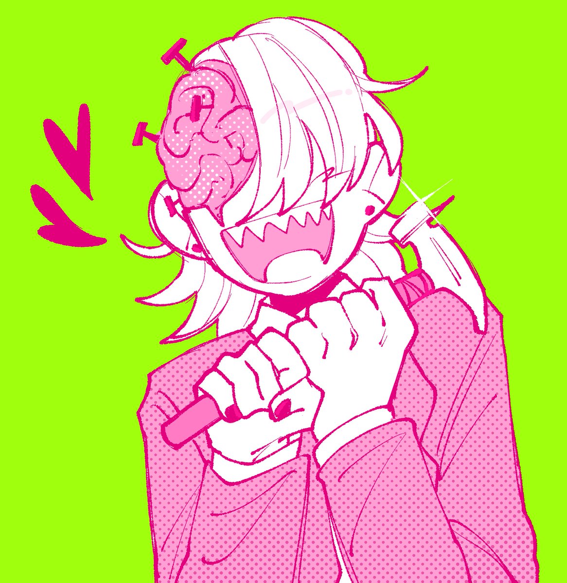 rhiimera's tweet image. throwback to my old csm fanart 💔 #chainsawman