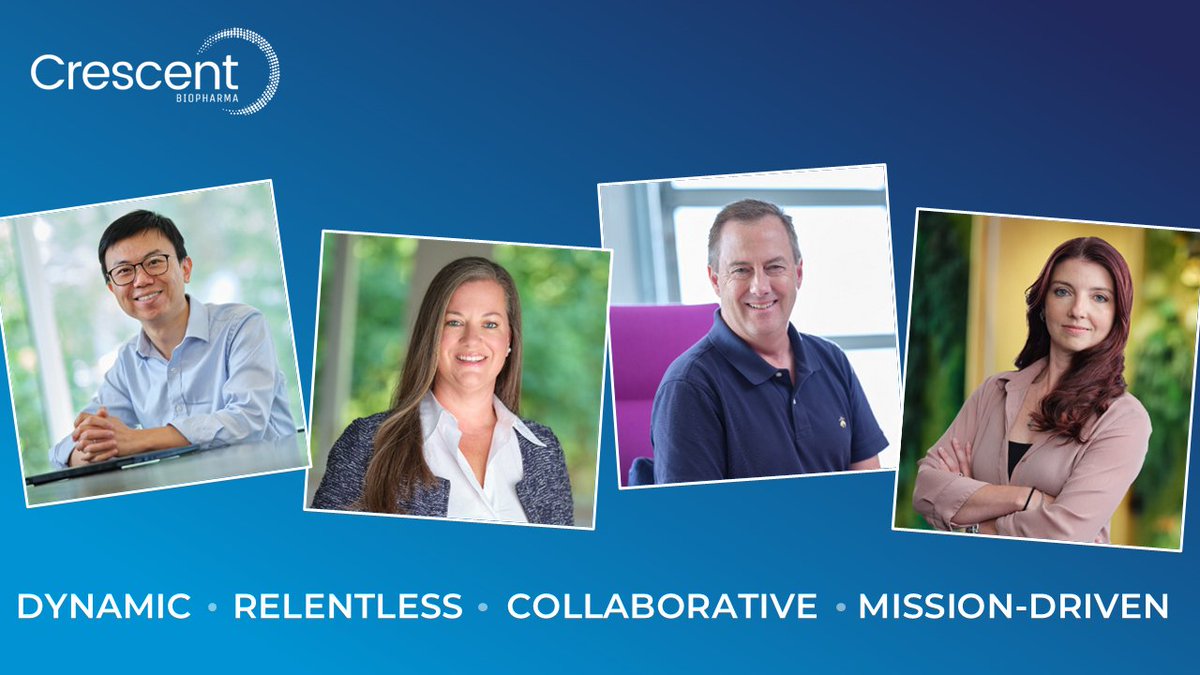 crescent_bio's tweet photo. We’re building a leading oncology company with a culture that attracts bold innovators united by one mission: delivering transformative therapies for people living with cancer. Hear from our colleagues on what makes Crescent so special: https://t.co/cBIx66uHE9

#TeamCrescent https://t.co/qfZoIkaXjV