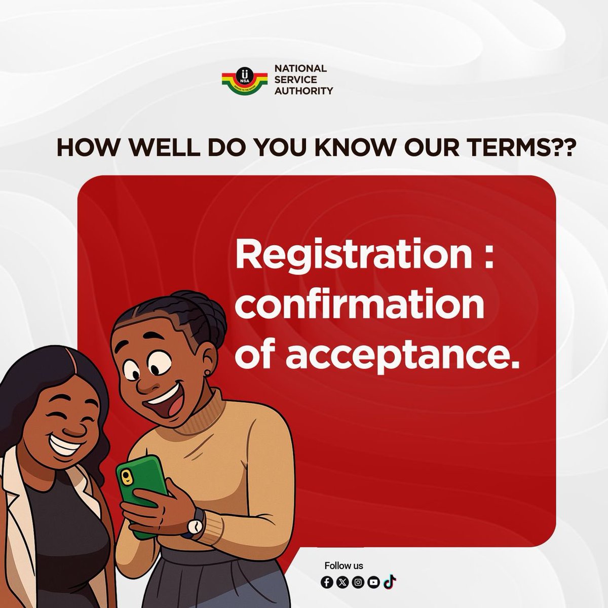 _nsagh's tweet photo. How well do you know the terms associated with deployment and posting of Service Personnel? 

#JobForTheYouth
#NSAForTheYouth
#BuildingTrustAgain https://t.co/22UG03wCqR