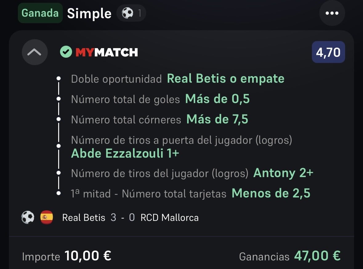 PicksCastro's tweet photo. CUOTA 4,84€ ✅
CUOTA 4,70€ ✅
CUOTA 4,40€ ✅
CUOTA 4,14€ ✅ https://t.co/q4kXo3JvpO