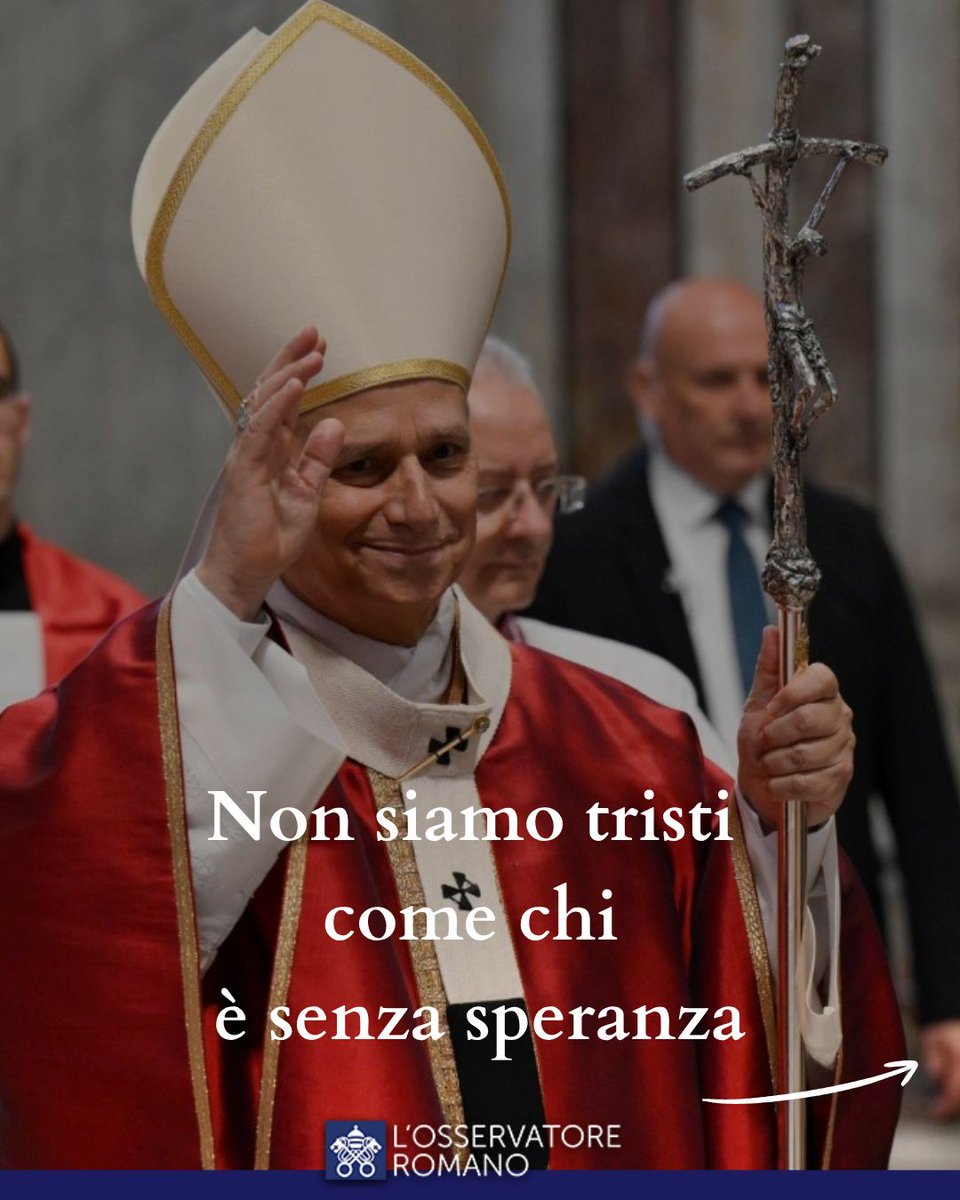 #PapaLeoneXIV #LeoneXIV 
«Non siamo tristi come chi è senza speranza»
Leone XIV nella messa in suffragio di Papa Francesco e dei cardinali e vescovi defunti nell’anno
osservatoreromano.va/it/news/2025-1…