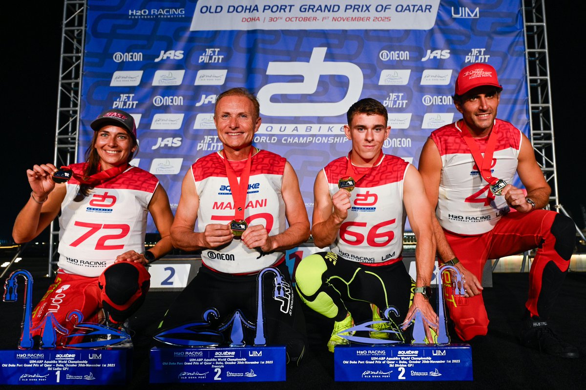 uimpowerboating's tweet photo. Champions Crowned in Doha as 2025 UIM Aquabike Season Concludes

https://t.co/0Ih7RQzDC1 https://t.co/7kA471NLqX