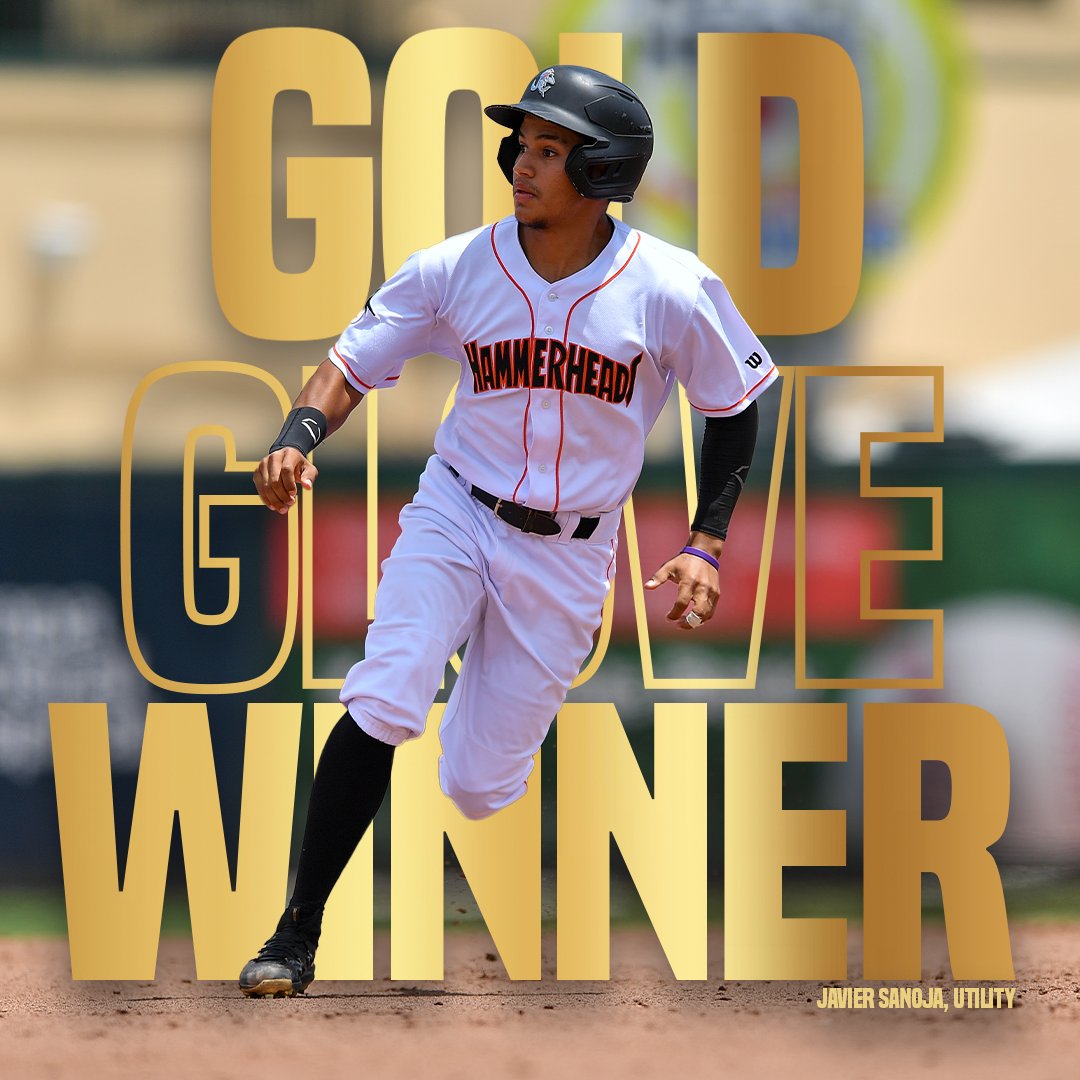 You're so golden! ✨

Javier Sanoja joined the Jupiter Hammerheads in 2022. Just three years later, he has earned his first <a href="/RawlingsSports/">Rawlings Baseball</a> Gold Glove Award. Go Fish!