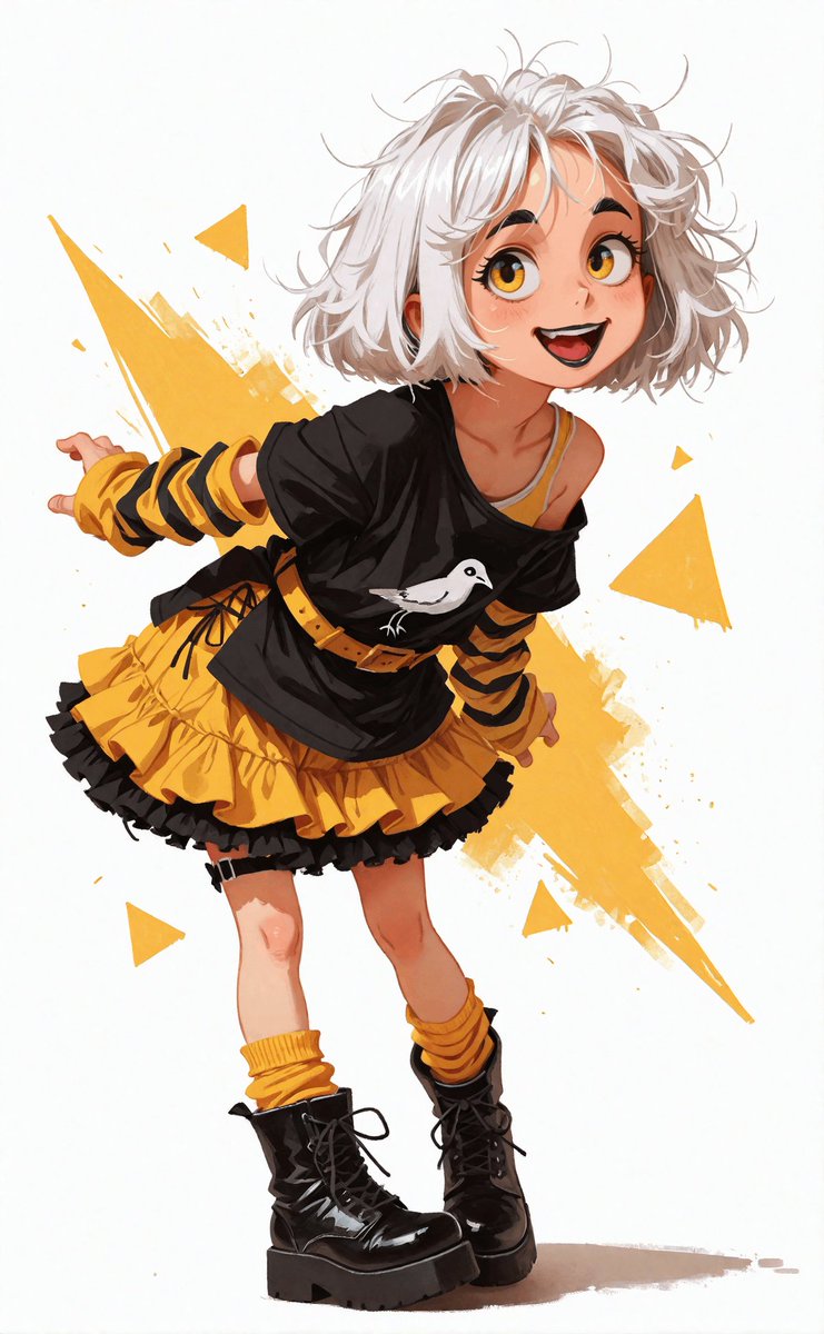 SmuglyBrat's tweet image. found another cute outfit! some people are really amazing designers!

thank you for sharing! 🖤💛

#結城みと #AIart #AIイラスト