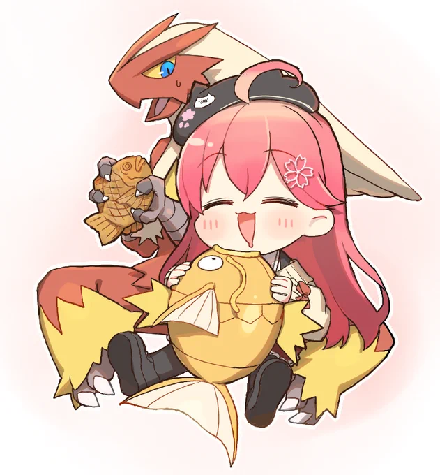 たいやきーん #miko_Art #みこちと金コイ伝説