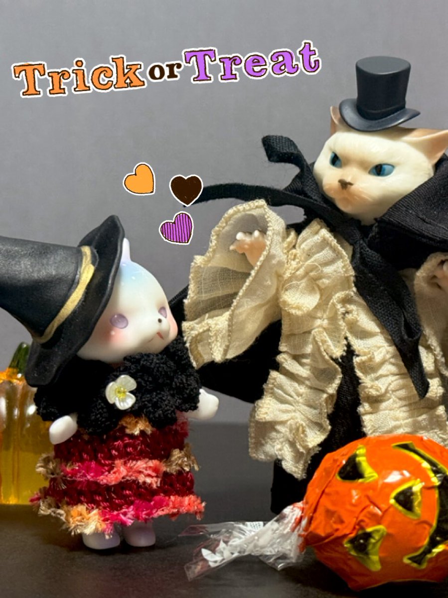 everyday_kome's tweet image. 遅刻ハロウィン

#necoca
#pipos
👕#月の宵宮
👕@uchi_frog さま🩷