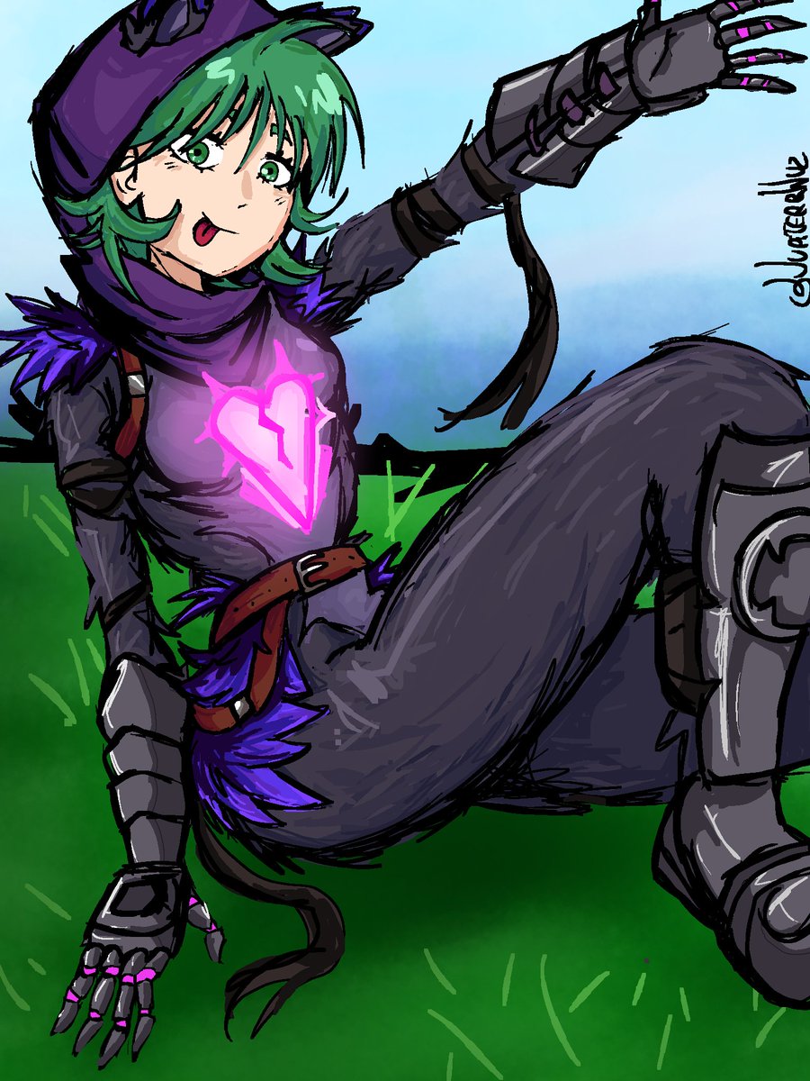 Team leader Tatsumaki 💚💜 (repost because I forgot the heart) #onepunchman #opm #tatsumaki #Fortnite #RavenTeamLeader