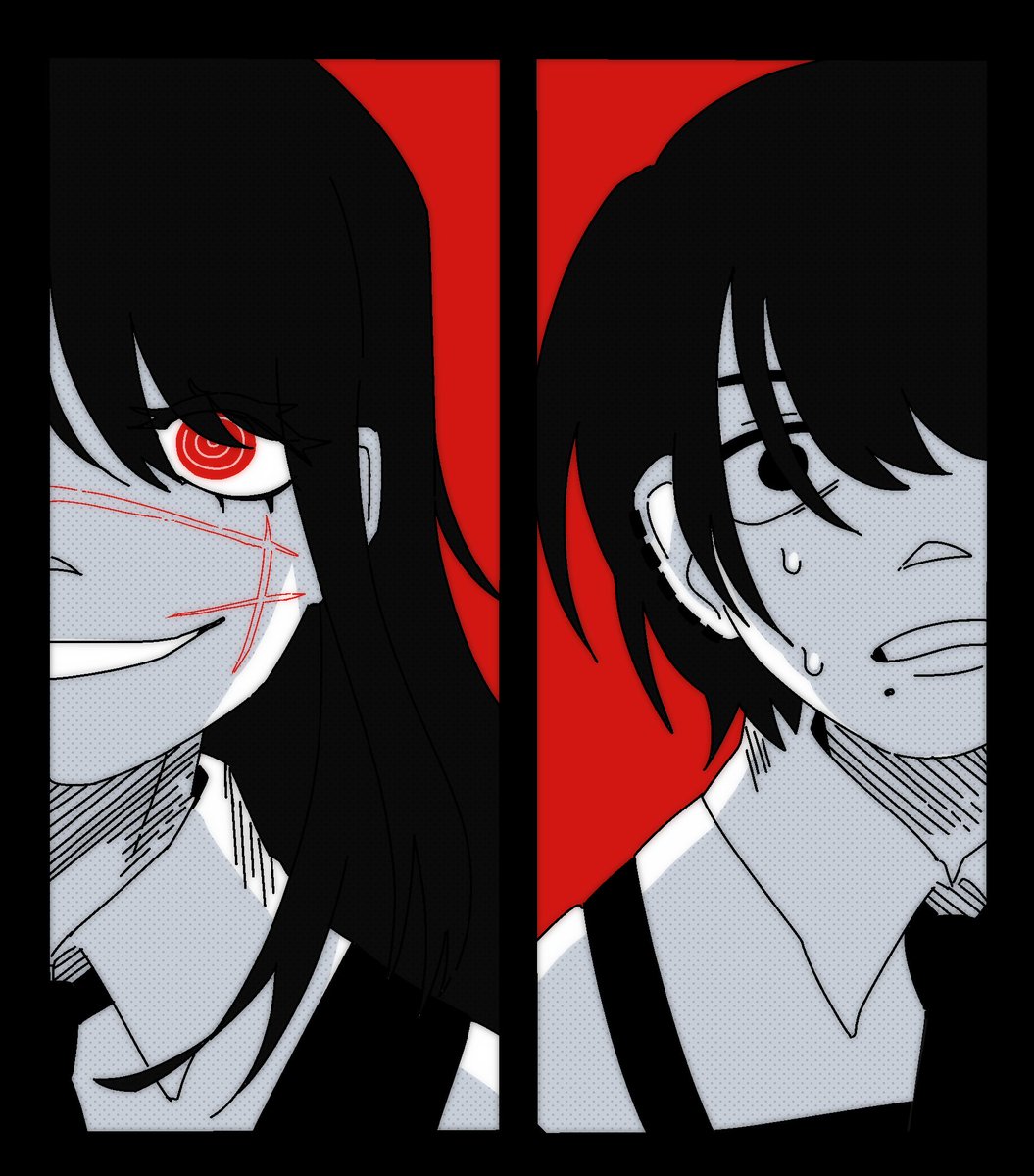 rhiimera's tweet image. throwback to my old csm fanart 💔 #chainsawman