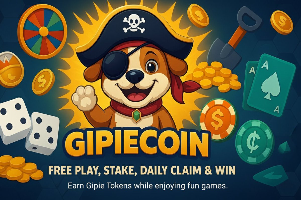 gipiecoin's tweet photo. ✨ Play. Claim. Stake. Earn.

No deposit needed to start playing at
https://t.co/DaBa5ItdUi

Get free crypto or Gipie Tokens just by using a small amount of BNB Smart Chain from your wallet. Enjoy daily free claims, earn more through staking, and get ready — Gipie will soon be tradable on the market! 🚀

#Binance #BNB #BSC #Airdrops #Crypto #SmartChain #Altcoins #Altcoin #blockchain #Web3Community #web3 $Gipie #Gipie #AirdropCrypto #airdrop #bep20