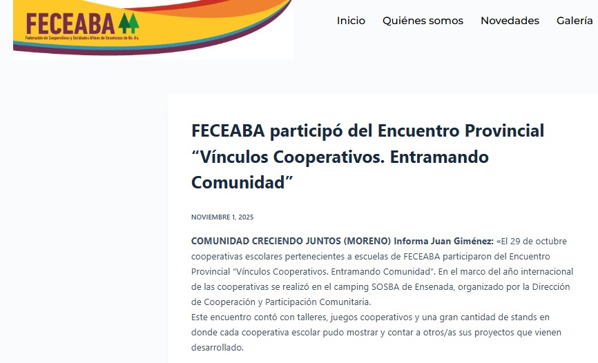 Feceaba2's tweet image. Participamos del Encuentro provincial Vinculos Cooperativos!!  @evamlfernandez  feceaba.org.ar/2025/11/01/fec…