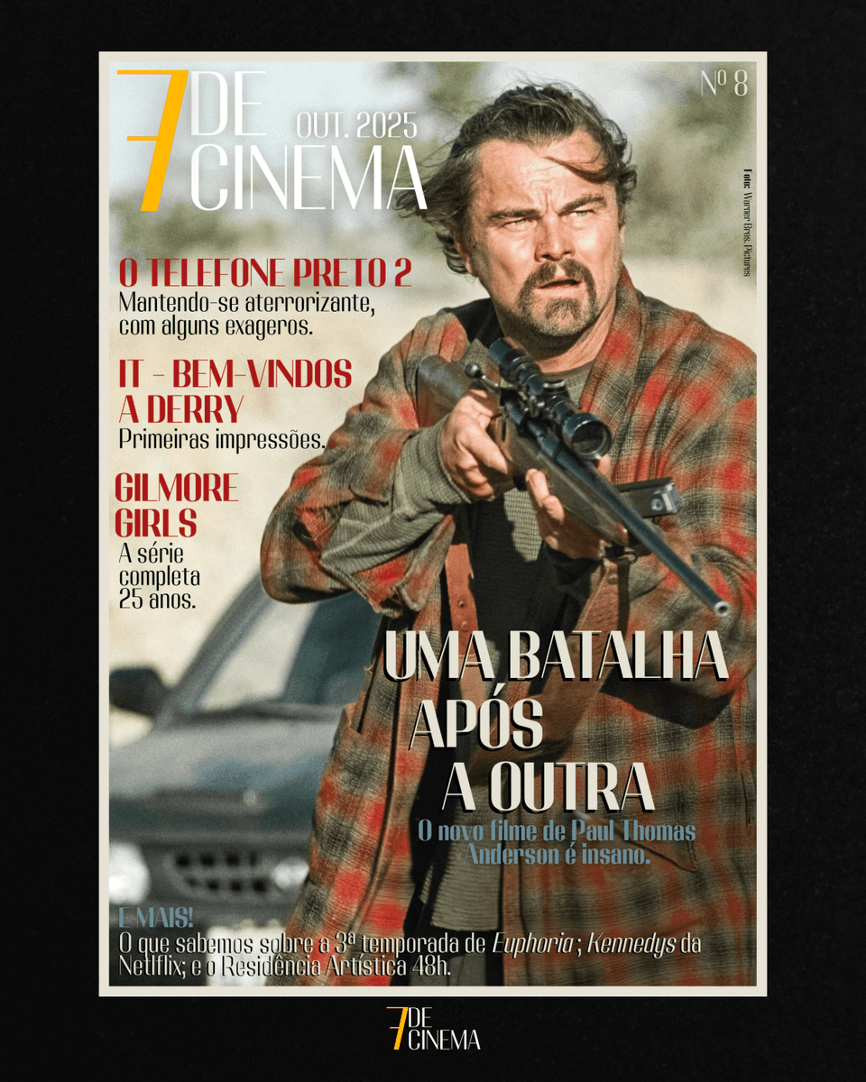 7de_Cinema's tweet photo. A oitava edição da 7de Cinema tem #UmaBatalhaApósAOutra como seu destaque do mês!

Acesse a revista pelo link da bio e confira outras matérias sobre o que rolou no cinema no mês de outubro! https://t.co/MUtPg9iPox