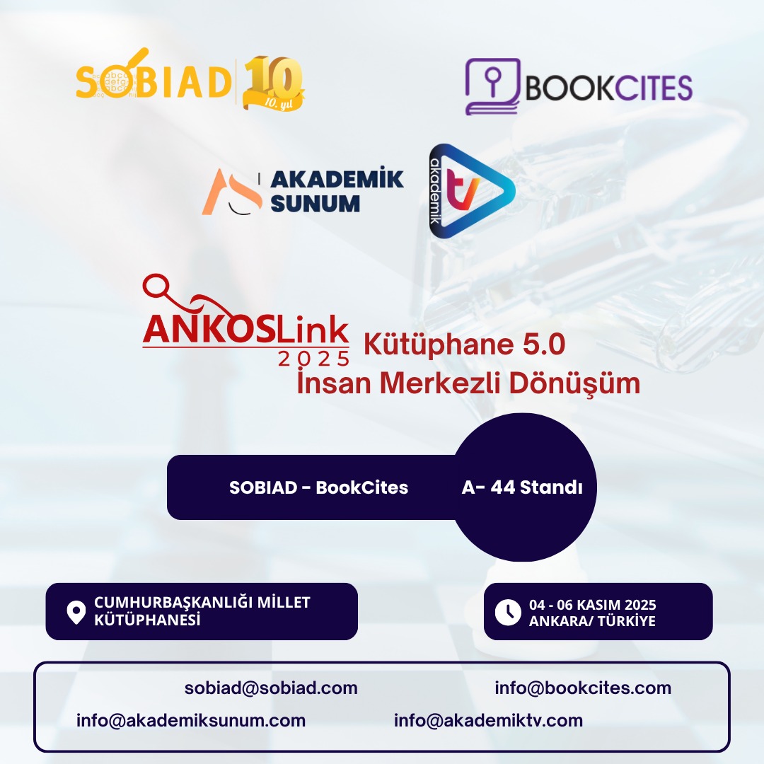 IndexSobiad's tweet photo. AnkosLink2025 Kütüphane 5.0 İnsan Merkezli Dönüşüm konferansında SOBIAD - BookCites A- 44 standımızda değerli katılımcılarımızı görmekten mutluluk duyacağız.
#ANKOS #AnkosLink2025 #Sobiad #Bookcites #Akademiktv #Akademiksunum #index #dizin https://t.co/L3fU6WBBqg