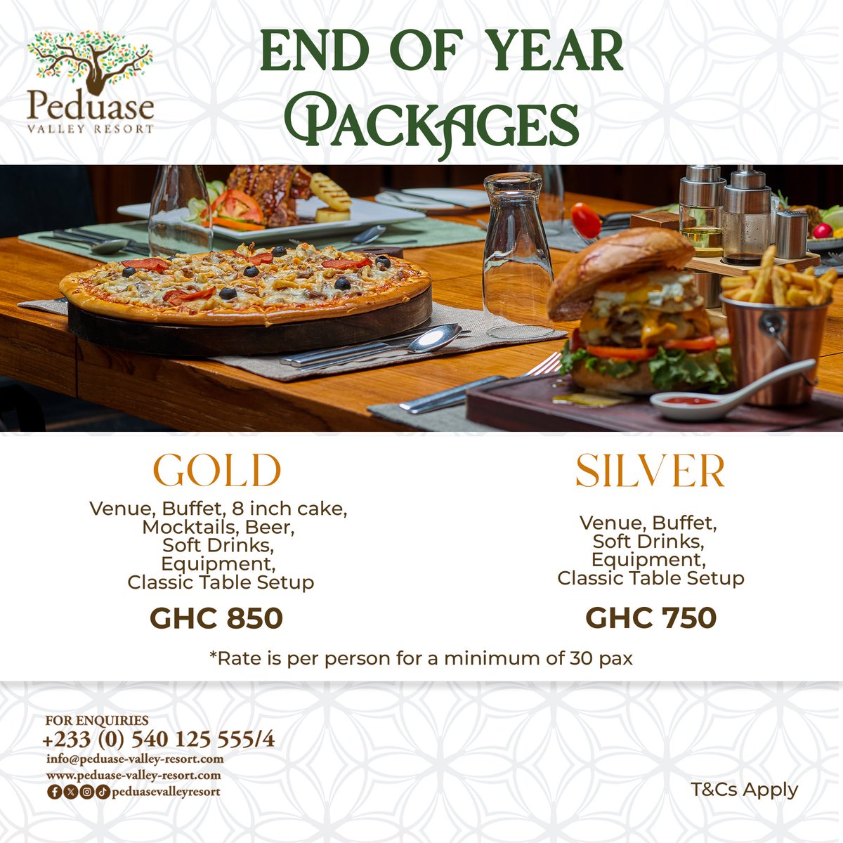 PeduaseValley's tweet image. Wrap up the year in style at Peduase Valley Resort. Reward your team with an unforgettable corporate retreat. Fine dining, timeless memories and breathtaking views. Celebrate success, recharge, and reconnect. Book your end-of-year package with us today!