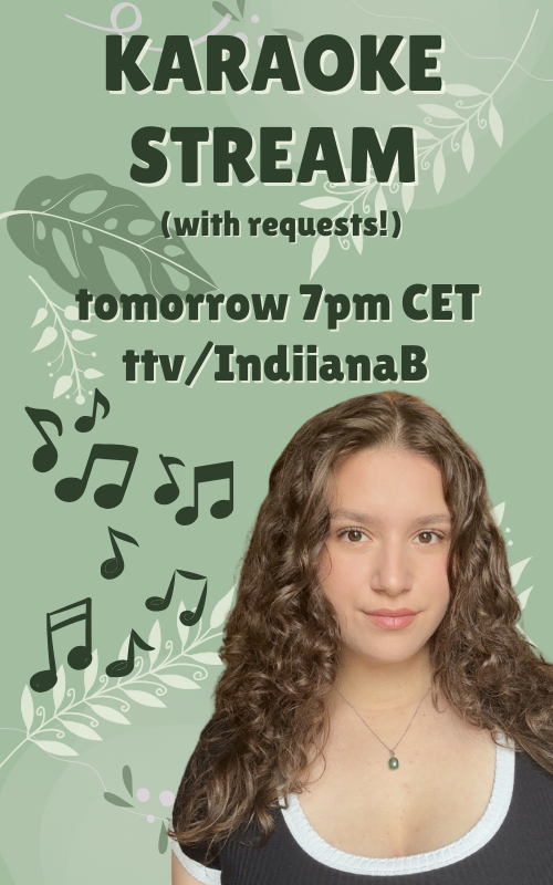 indiianagames's tweet photo. Tomorrow (Tuesday Nov 4th) at 7PM I'll do a singing stream! I've prepared a list of songs you can request from โฅ
Last month we reached ยฃ250 for #streamformind and that milestone opened up the incentive for a karaoke stream! Hope you are all excited! https://t.co/tEgcePOOBq
