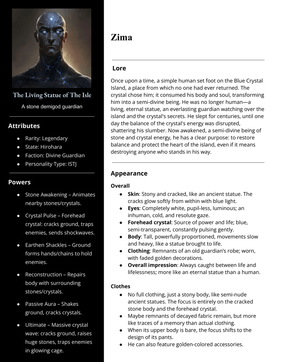 YokaiAvengers's tweet image. Meet Zima, the Stone Demigod Guardian! 

A living statue from the very Isle where everything began. 🌋