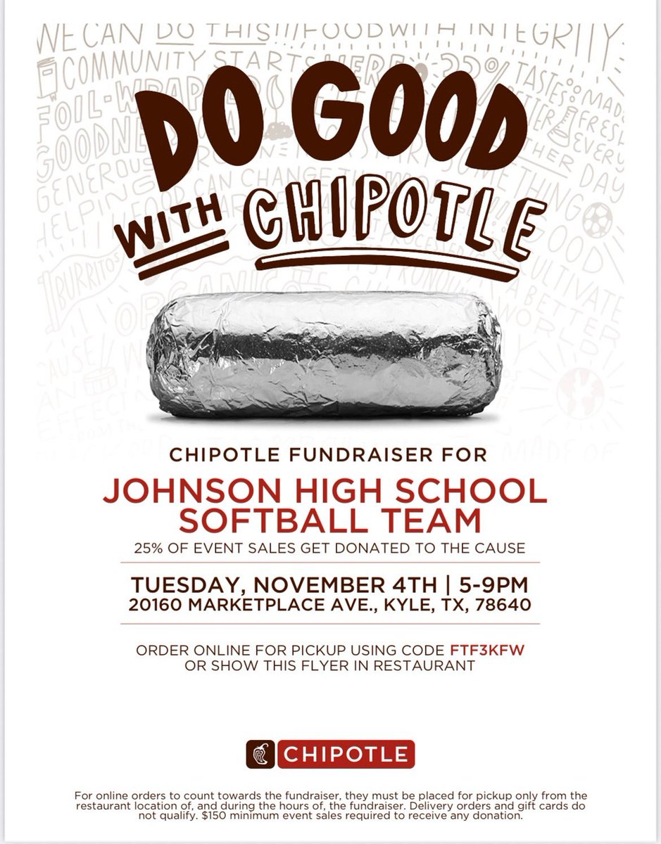 Tomorrow! Grab a burrito, support our athletes, and help us knock it out of the park!🥎 <a href="/JhsJags/">JHSJags</a> <a href="/JagsClub/">JAGS Athletic Booster Club</a>