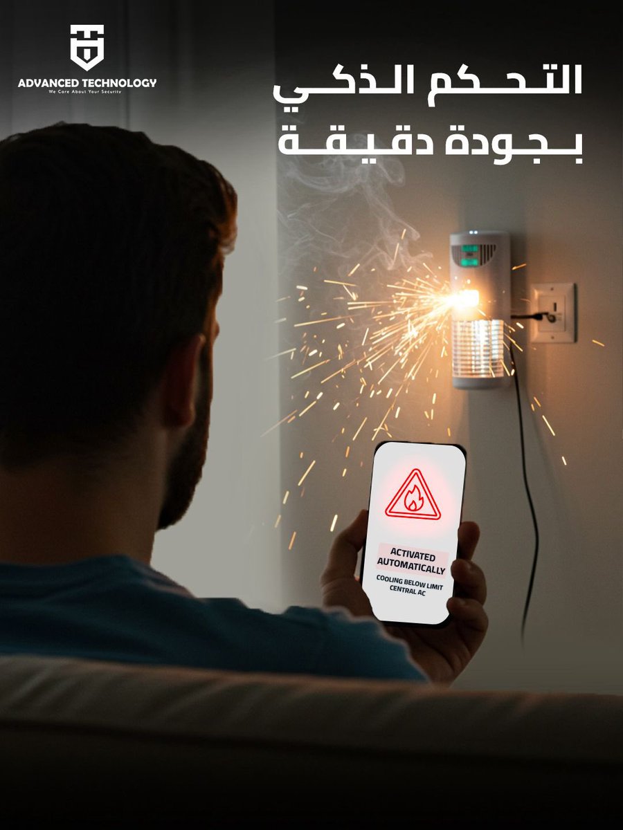 Advancedte's tweet photo. بفضل خاصية التحكم الذكي في الحرارة في Advanced Technology.🖤

يتم اكتشاف أي خلل كهربائي أو ارتفاع غير طبيعي في درجة الحرارة،
ويُفعَّل النظام تلقائيًا لحماية منزلك وممتلكاتك. ⚡
ذكاء أسرع من الخطر، وأمان يبدأ قبل وقوعه.

📍اكتشف حلولنا عبر موقعنا:
https://t.co/bhm9SXk3jw https://t.co/Pjy5SIXUeu